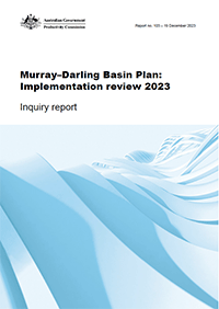 Basin plan report cover image