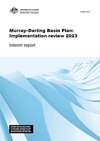 Basin plan interim report cover image
