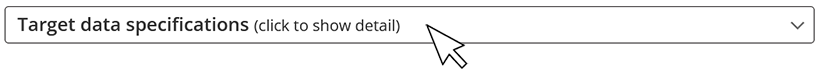 Where to click on the supporting indicator of interest on the target page