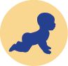 Icon of a toddler